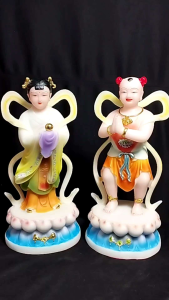 [ Cao 30 cm ] Cặp Tượng Tiên Đồng-Ngọc Nữ.[ Hàng Nhập Khẩu ]