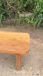 ม้านั่งไม้เต็งขาแผ่นไม้เกรด A ขนาด 30 x 120 x 45 คม. ม้านั่งสนาม ม้านั่งกลางแดด ทำจากไม้จริง