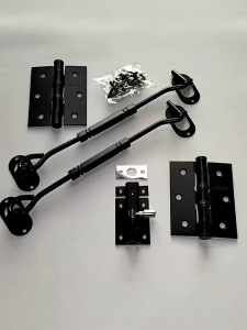 Paket Komplit Penyangga Jendela Rumah Hitam Dop Minimalis Hak Angin Kotak Bahan Kuat Dan Awet