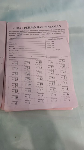 Angsuran custom ( isi 100 lembar ) Promise Koperasi Simpan Pinjam Promise Angsuran Y&H Yudha Grafika