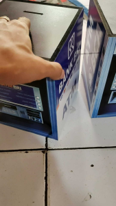 celengan viral unik motif atm jumbo bca dengan kunci ganda premium 15 x 20 cm
