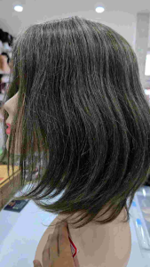 วิกปิดผมบางผสมผมขาว สำหรับคนแก่ ผู้ใหญ่สูงวัย ผมแท้100% ทอหนา ย้อมสีได้ มีแสกหนังศีรษะ งานพรีเมี่ยม