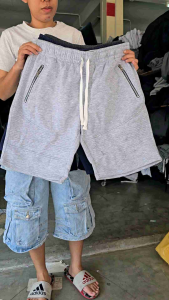 กางเกงH&Mขาสั้น เนือหัวเข่า กระเป๋าซิป