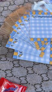 (กระดาษ+ซอง) ใส่ของขวัญปัจฉิม (แพ็ค 10 ชุด)