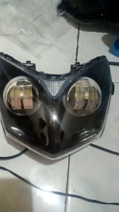 Reflektor HeadLamp Lampu Depan Supra X 125 Batman 2010 2011 2012 Set Proji Dua Lensa Terbaik