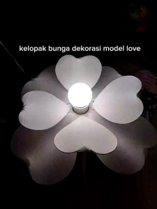 cup lampu dekorasi model love cantik murah dan terlaris diameter 30cm