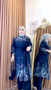 Oneset Tunik Bianka Bahan Rayon Diamond Busui Friendly Allsize Ld 110 cm [Fit to XL]