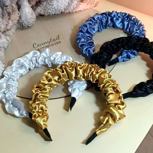 MEDIUM FAIRY TEMPERAMENT HEADBAND 40 COLORS SATIN HAIRBAND - CONNYTAIL SCRUNCHIES