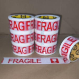 Fragile Tapes 2” x 50m white/red Print (any brand)
