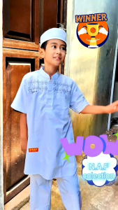 koko anak pakistan naf bordir abu putih/pakistan kurta/BAJU KOKO ANAK// BAJU ANAK MUSLIM// BAJU MANASIK HAJI/setelan koko anak putih//Koko Anak Putih full kancing bordir Lengan Panjang Usia 4-15th