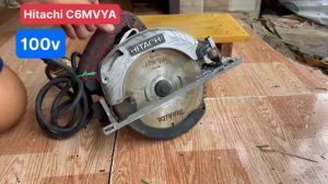 Cưa đĩa Hitachi hàng bãi xài điện 100 voltlưỡi 165mm