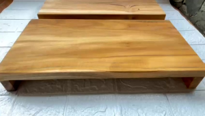 Talenan Kayu Jati Asli & Lap Serbet Bonus