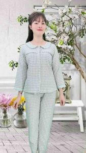 [Bunnysky] Đồ bộ mặc nhà thu đông bộ mặc sau sinh họa tiết dễ thương kiểu dáng đẹp