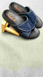 Dép nam quai ngang thời trang dép nam da bò  thật đế doctor dẻo quai bản xé dán tăng size tiện lợi DT25