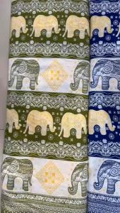Bahan Rayon Motif Gajah: 1 Meter Ramah Lingkungan & Berkualitas Tinggi