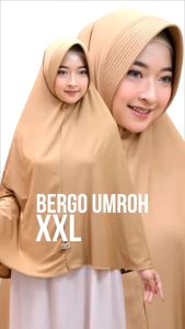 JILBAB JUMBO JERSEY UMROH size XXL by SYAMIL HIJAB