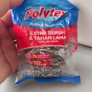 1 PAKET ISI 5 || polytex sabut stainless extra bersih & tahan lama