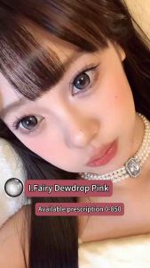 ( Power 0-850 ) BIGEYE 20MM I.Fairy Dewdrop Blue Pink Brown KOREAN COLOR CONTACT LENS ifairy 99lensmart miacat ifairy lens