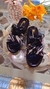 Sepahtes Sandal Selop Wedges Pita Cute Kekinian Korean Style Glossy HZ46 untuk Produk Sepatu Anda - Shoes
