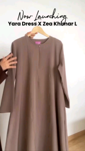 Yara Dress By Arafa Hijab / Gamis Remaja Terbaru / Gamis Busui Friendly Bahan Fine Twill Premium / Gamis Elegan Bahan Berkualitas