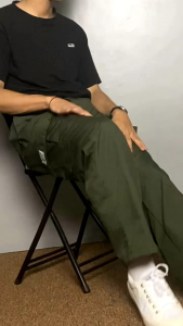 Dritto Celana Cargo Panjang Basic - Long Pants Cargo Reguler Fit - Hitam