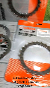 Plat Besi Gesek & Kampas Kopling Motor Yamaha Vega Force F1 Injeksi