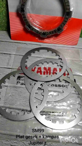 Plat Besi Gesek & Kampas Kopling Motor Yamaha Jupiter Vega Lama