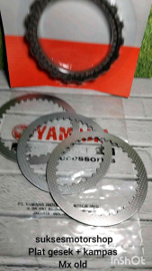 plat besi gesek + kampas kopling motor yamaha jupiter mx old