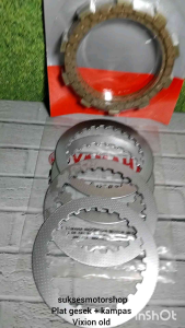 Plat Besi Gesek & Kampas Kopling Motor Yamaha Vixion Old