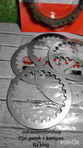 plat besi gesek + kampas kopling motor yamaha rx king