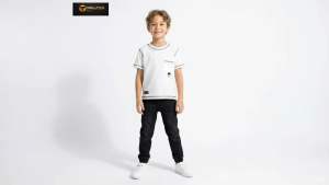 Forgotten Sky Kaos Anak Polos Pocket Kumis Usia 1-12 Tahun Kaos Lengan Pendek Premium. Forgotten Sky Plain Kids T-Shirt with Mustache Pocket - Boys and Girls Clothing Ages 1-12 Years. Pakaian Harian Anak Basic Pocket Bahan Katun 24s