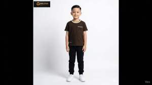 Forgotten Sky Kaos Anak Pocket DOUBLE LAYER RIB Premium Cotton Combet 24s T-Shirt Anak Laki-laki Premium Usia 1-12 Tahun-Mahogany . Kaos Anak Laki Laki Bahan Adem • Kaos Anak Cowok Premium • Tshirt Anak Harian