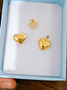 COD PAWNABLE 18K Saudi Gold Heart Pendant