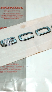 Striker Logo Emblem Sticker Logo Satu Set Honda Scoopy Mark Scoopy Type 1 K2F Original