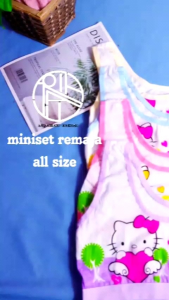 3Pcs Miniset Remaja Motif Karakter Lembut Jawahirah Fashion