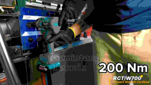 Impact Wrench Cordless 1/2\\\" Brushless 20V 700Nm / Impact Baterai 1/2\\\" Mesin Bor Untuk Baut Mobil PRO-QUIP RCTIW700