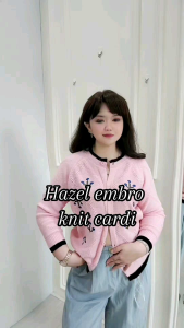 Hazel waffel super fine knit cardigan