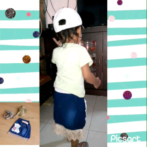 ROK JEAN RENDA BONEKA ANAK PEREMPUAN USIA 1 SAMPAI 6 THN