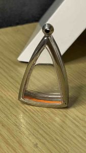 กรอบพระ ทรงนางพญา สแตนเลสแกะสลักแบบเรียบและลายไทย กรอบรายละเอียด