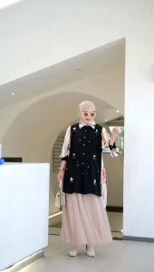 New Model - Tunik Cringkel Motek/Tunik Kekinian dengan 2 Motif/Atasan Wanita Terbaru Super Elegant