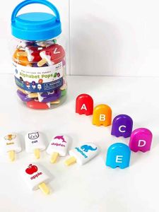 Letters Matching Ice Cream Alphabet Learning ToysCounting Animals and Color Sorting Set Preschool Learning Activities Stacking ToysUpper & Lowercase ABC Game Montessori Toys