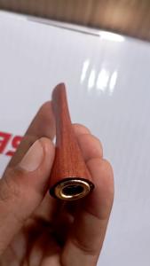 Once pipapipo pipe rokok kayu kelor emas warna elegant bukan gading panjang 7 cm