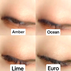 Softlens Elcoco Desire Dia. 15mm Normal & Minus ( -0.50 s/d -10.00 ) Amber Euro Ocean Lime