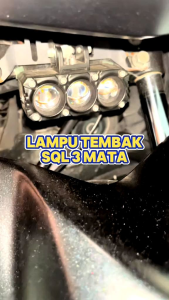 COD LAMPU KABUT/TEMBAK SQL 3 MATA PUTIH-KUNING | semua jenis mobil & motor |SUPER TERANG & Tahan Air