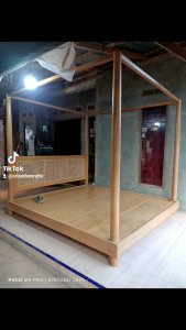 Ranjang Kanopi Rotan Murah Terbaru