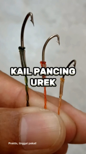 Kail Urek Belut India Baja Kuat – Kail Pancing Belut Ukuran S M L dengan Tali Panjang