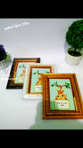 PAKET 3PCS FRAME 5R/FRAME/FIGURA/bingkai foto/hiasandinding/dekorasi rumah