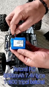 Baterai RC/mainan Anak 3600mAh 7.4V Type LI-ION 3PIN