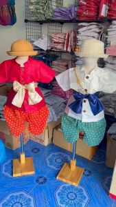 ✅แบบมาใหม่⚡️ชุดไทยประยุกต์เด็ก (แถมผ้าคาดเอว)🎉