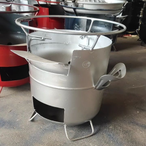 เตาถ่านเตาปิ้งย่างเตาอั้งโล่เตาเหล็กเตาประหยัดถ่านยกย้ายสะดวกพร้อมส่ง